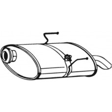 190-343 BOSAL Глушник вихлопних газів кінцевий