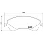 P 24 065 BREMBO Комплект гальмівних колодок дисковий гальм