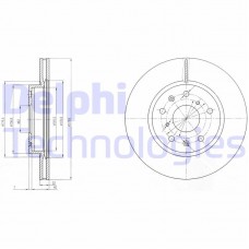 BG4093C DELPHI Гальмівний диск