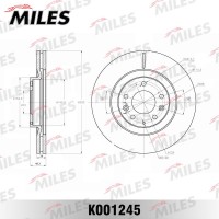 K001245 MILES Гальмівний диск