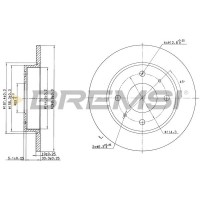 CD7622S BREMSI Гальмівний диск