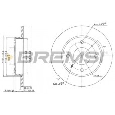CD7622S BREMSI Гальмівний диск