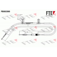 FBS02080 FTE Тросик, cтояночный тормоз