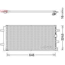 DCN02044 DENSO Конденсатор кондиціонера