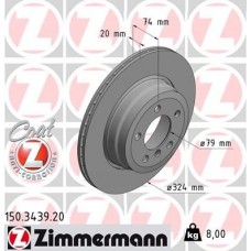 150.3439.20 ZIMMERMANN Гальмівний диск