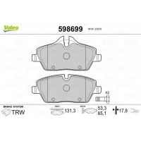 598699 VALEO Комплект гальмівних колодок дисковий гальм