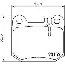 MDB2112 MINTEX Комплект гальмівних колодок дисковий гальм