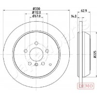 DP-0524C JAPANPARTS Гальмівний диск