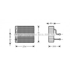 FDV104 AVA QUALITY COOLING Випарник кондиціонера