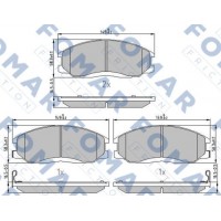 FO 934581 FOMAR Friction КомплеК т гальмівних колодок, дискове гальмо
