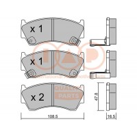 704-13088P IAP QUALITY PARTS Комплект гальмівних колодок дисковий гальм