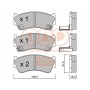 704-13088P IAP QUALITY PARTS Комплект гальмівних колодок дисковий гальм
