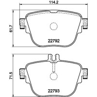 8DB 355 032-161 HELLA PAGID Комплект гальмівних колодок дисковий гальм