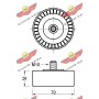 03.80743 AUTOKIT Паразитный / ведущий ролик, Поліклиновий ремінь
