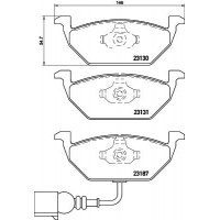 P 85 072 BREMBO Комплект гальмівних колодок дисковий гальм