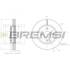 CD7738V BREMSI Гальмівний диск