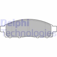 LP2074 DELPHI Комплект гальмівних колодок дисковий гальм