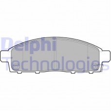 LP2074 DELPHI Комплект гальмівних колодок дисковий гальм