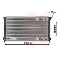 58002045 VAN WEZEL Радіатор охолодження двигуна