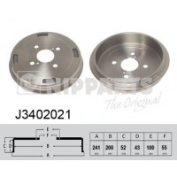 J3402021 NIPPARTS Гальмівний барабан