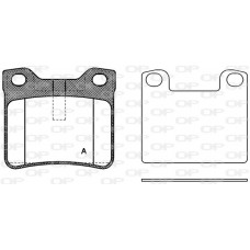 BPA0321.10 OPEN PARTS Комплект гальмівних колодок дисковий гальм