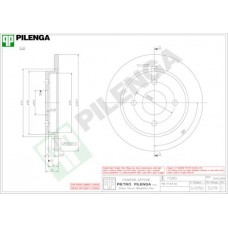 5278 PILENGA Гальмівний диск
