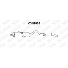 CY57005 VENEPORTE Глушник вихлопних газів кінцевий