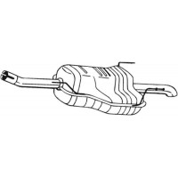 185-479 BOSAL Глушник вихлопних газів кінцевий