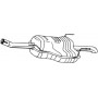 185-479 BOSAL Глушник вихлопних газів кінцевий