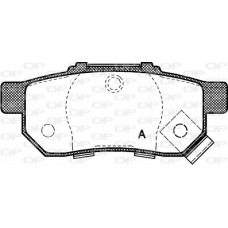 BPA0233.52 OPEN PARTS Комплект гальмівних колодок дисковий гальм