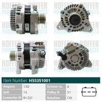 H55351001 HOFFER Генератор