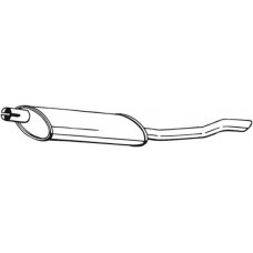 141-005 BOSAL Глушник вихлопних газів кінцевий