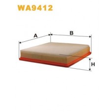 WA9412 WIX FILTERS Повітряний фільтр