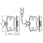 0 986 494 025 BOSCH Комплект гальмівних колодок дисковий гальм