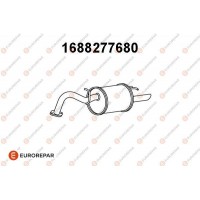 1688277680 EUROREPAR Глушник вихлопних газів кінцевий