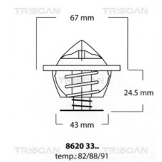 8620 3382 TRISCAN Термостат охолоджувальна рідина