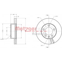 6110687 METZGER Гальмівний диск