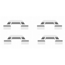 8DZ 355 204-111 HELLA Комплектуючі колодки дискового гальма