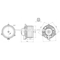 OL8752 AVA QUALITY COOLING Вентилятор салону