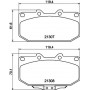 8DB 355 016-791 HELLA Комплект гальмівних колодок дисковий гальм
