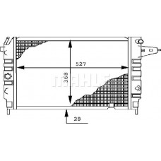 CR 437 000S MAHLE Радіатор охолодження двигуна