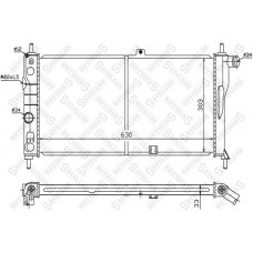 10-25101-SX STELLOX Радіатор охолодження двигуна