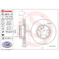 09.5875.11 BREMBO Гальмівний диск