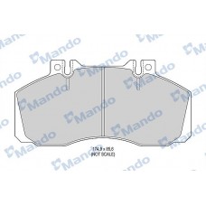 MBF015049 MANDO КомплеК т гальмівних колодок, дискове гальмо