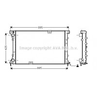 RT2313 AVA QUALITY COOLING Радіатор охолодження двигуна