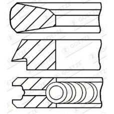 08-119800-00 GOETZE ENGINE Комплект поршневих кілець