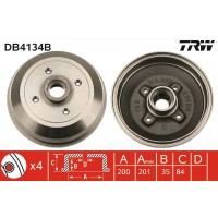 DB4134B TRW Гальмівний барабан
