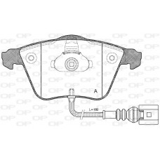 BPA0964.32 OPEN PARTS Комплект гальмівних колодок дисковий гальм