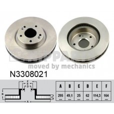 N3308021 NIPPARTS Гальмівний диск