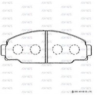 SN823 ADVICS Комплект гальмівних колодок дисковий гальм